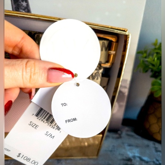 MICHAEL KORS Pink Signature MK Monogram Adjustable Belt Bag w/Gift Box - Picture 3 of 9